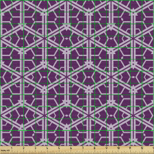 Geometrik Parça Kumaş Mozaik Stilinde Altıgen Örgü Tasarım