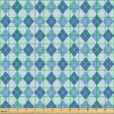 Geometrik Parça Kumaş Baklava Deseni Tek Tonlu Çapraz Çizgiler