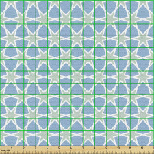 Doğa Parça Kumaş Geometrik Yıldız Sarmalı