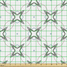 Soyut Parça Kumaş Yıldız Şekli İlhamlı Geometrik Model Tasarım