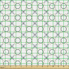 Geometrik Parça Kumaş Sekizgen Şekilli Desen