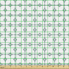 Geometrik Parça Kumaş Dekoratif Kareler Desenli