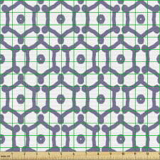 Geometrik Parça Kumaş Süslü Altıgen Desenli