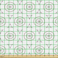 Geometrik Parça Kumaş İç İçe Geçmiş Modern Dairesel Çizgiler