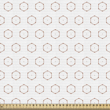 Geometrik Parça Kumaş Soyut Tekrar Eden Küçük Tek Altıgenler 