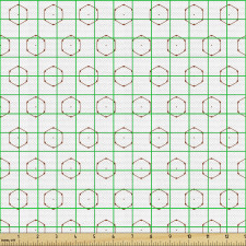 Geometrik Parça Kumaş Soyut Tekrar Eden Küçük Tek Altıgenler 