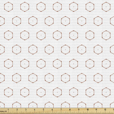 Geometrik Parça Kumaş Soyut Tekrar Eden Küçük Tek Altıgenler 