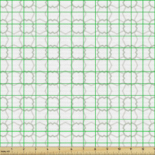 Geometrik Parça Kumaş Yumuşak Tonlarda Çizgisel Soyut Desen
