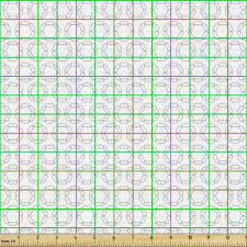 Geometrik Parça Kumaş Dekoratif Halka Desenli