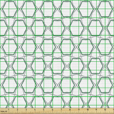 Geometrik Parça Kumaş Ağımsı Bağlantılı Birçok Çokgen Tasarımı