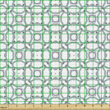 Geometrik Parça Kumaş Pastel Tonumsu Çiçeksi Çokköşeli Desen