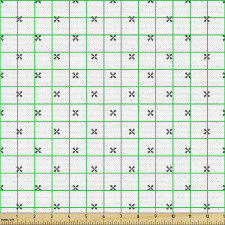 Geometrik Parça Kumaş Sade Arkaplanda Soyut Yonca Gibi Motifler