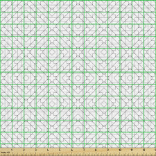 Geometrik Parça Kumaş İç İçe Dörtgenli Desen