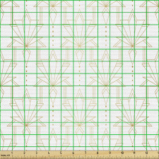 Geometrik Parça Kumaş Dekoratif Tekrarlı Altın Rengi Motifler
