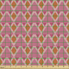 Soyut Parça Kumaş Üçgen ve Dörtgenlerden Oluşan Şablon Tasarım
