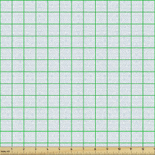 Çiçekli Parça Kumaş Mavi Geometrik Çiçek