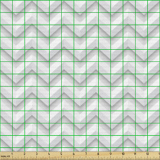 Geometrik Parça Kumaş Zikzak Desenli