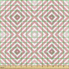 Geometrik Parça Kumaş Pastel Eşkenar Dörtgen Desenli