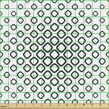 Geometrik Parça Kumaş Tekrarlı Kare Motifli