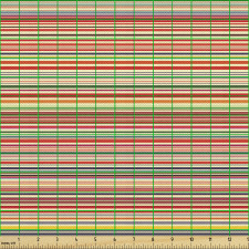 Retro Parça Kumaş Rengarenk Bohem Hippi Temalı Yatay Çizgiler