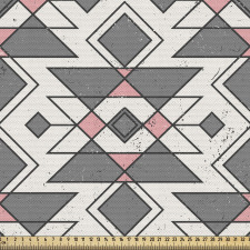 Soyut Parça Kumaş Geometrik Kilim Desenli