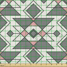 Soyut Parça Kumaş Geometrik Kilim Desenli