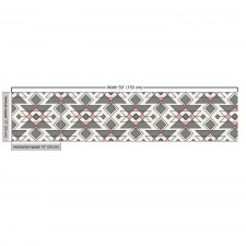 Soyut Parça Kumaş Geometrik Kilim Desenli