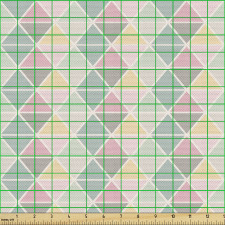 Pastel Parça Kumaş Renkli Yumuşak Tonda Tekrar Eden Üçgenler