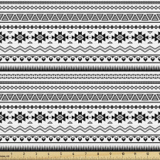 Etnik Parça Kumaş Tribal Motifler Geometrik Desen