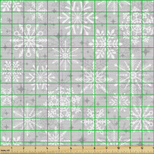 Noel Parça Kumaş Soluk Arka Planda Kar Tanesi İllüstrasyonları