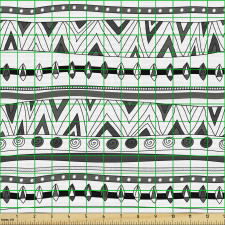 Çizgili Parça Kumaş Sade Gri Beyaz Geometrik