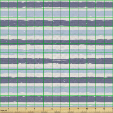 Soyut Parça Kumaş Eskitme Mavi ve Beyaz Çizgili
