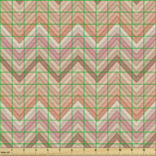 Geometrik Parça Kumaş Zik Zak Şeritli Dekoratif Duvar Kağıdı