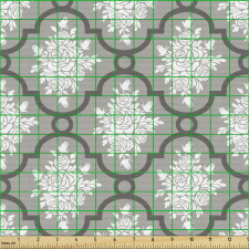 Bitki Parça Kumaş Klasik Damask Desenli Çiçeksi Model