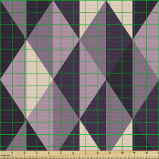 Geometrik Parça Kumaş Farklı Tonlarda Üçgen Çizimli Görsel
