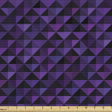 Geometrik Parça Kumaş Soyut Üçgen Çizimli Yaratıcı İllüstrasyon