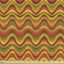 Geometrik Parça Kumaş Dalgalı Çizgili Kum Temalı İllüstrasyon