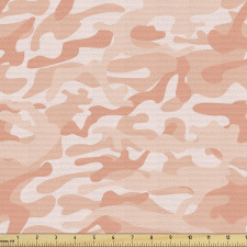 Asker Parça Kumaş Pastel Tonlarda Kamuflaj Desenli İllüstrasyon