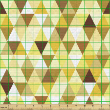 Geometrik Parça Kumaş Altın Detaylı Küçük Üçgenli İllüstrasyon