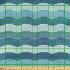 Desen Parça Kumaş Tekrarlayan Dalgalı Çizgili İllüstrasyon