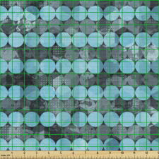 Geometrik Parça Kumaş Kesintisiz Yuvarlak Dokulu Modern Görsel