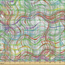 Geometrik Parça Kumaş Dalgalı Çizgili Yaratıcı İllüstrasyon