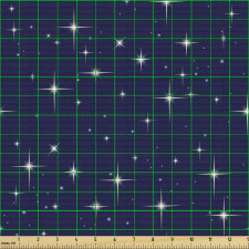 Galaksi Parça Kumaş Gece Gökyüzünde Parlayan Yıldızlar Model