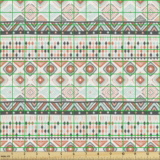 Geometrik Parça Kumaş Afrika Kültürlü Üçgenli Dekoratif Afiş