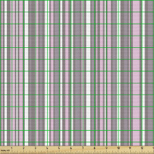 Geometrik Parça Kumaş Pastel Tonlu Dikey Şeritli Kompozisyon