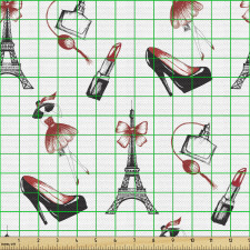 Eyfel Kulesi Parça Kumaş Paris Şehrinin Önemli Figürleri Model