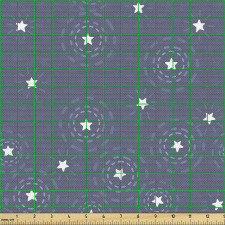 Modern Parça Kumaş Gelişigüzel Dağıtılmış Yıldızlar ve Noktalar