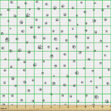 Pati Parça Kumaş Minimal Tekrarlı Evcil Hayvan Ayak İzleri