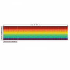 Rengarenk Parça Kumaş Göz Kamaştırıcı Rengarenk Çizgiler Model