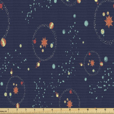 Uzay Parça Kumaş Yörüngeye Dizilmiş Gezegenler Güneş Sistemi